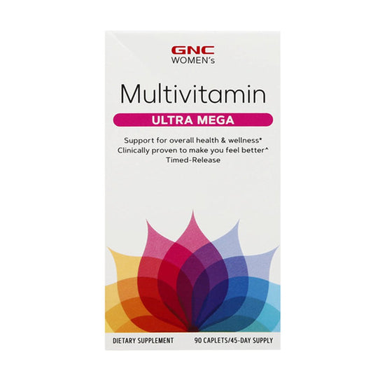 GNC Women's Multivitamin Ultra Mega, 90 Caplets - Passion Pulse