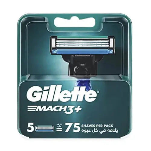 Gillette Mach3+ Razor Blade Refills, 5 Ct Passion Pulse