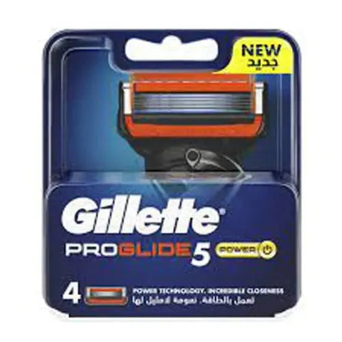 Gillette Proglide5 Power Men's Razor Blade Refills, 4 Carts