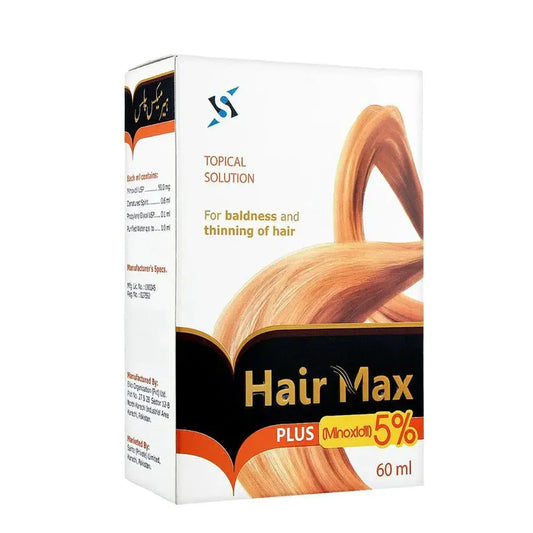 Hair Max Plus Topical Hair Regrowth Solution (Minoxidil 5%), 60ml - Sante Sante