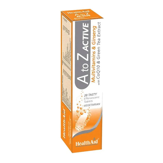 HealthAid A to Z Active Effervescent 30 Tablets - Passion Pulse