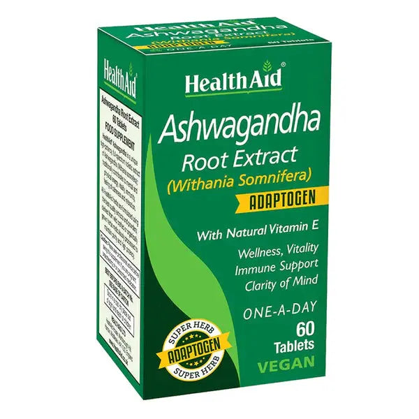 HealthAid Ashwagandha Root Extract,60 Tablets - Passion Pulse