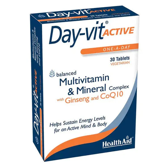 HealthAid Day-vit Active,30 Vegetarian Tablets - Passion Pulse