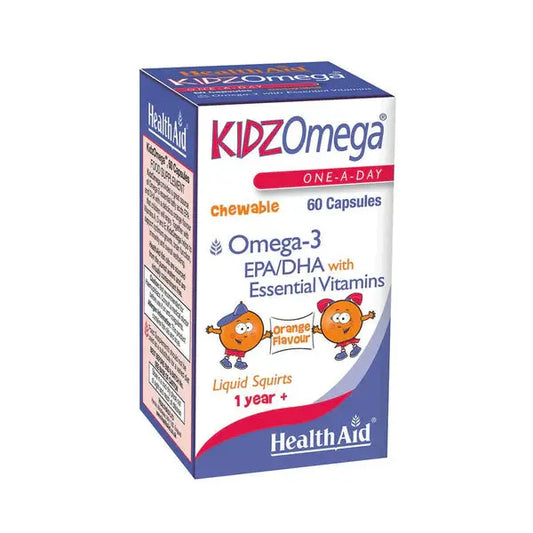 HealthAid KidzOmega Chewable Capsules,60 Chewable Capsules - Passion Pulse