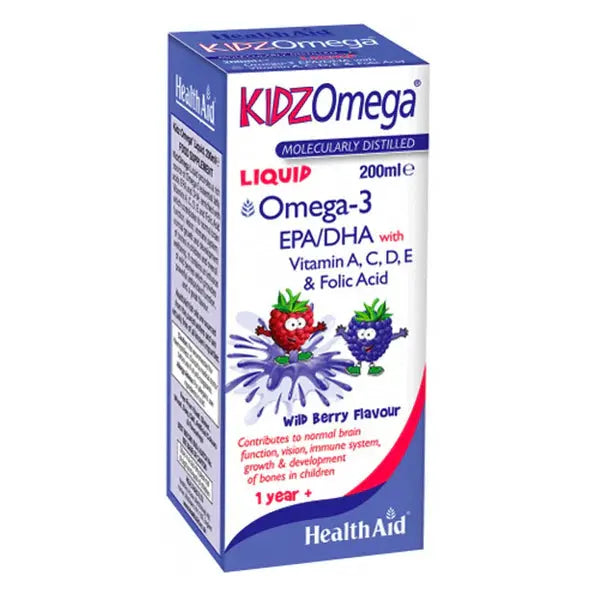 HealthAid KidzOmega liquid,200 Ml - Passion Pulse