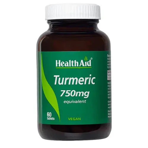 HealthAid Turmeric 750mg, 60 Tablets