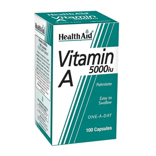 HealthAid Vitamin A 5000IU , 100 Capsules - Passion Pulse