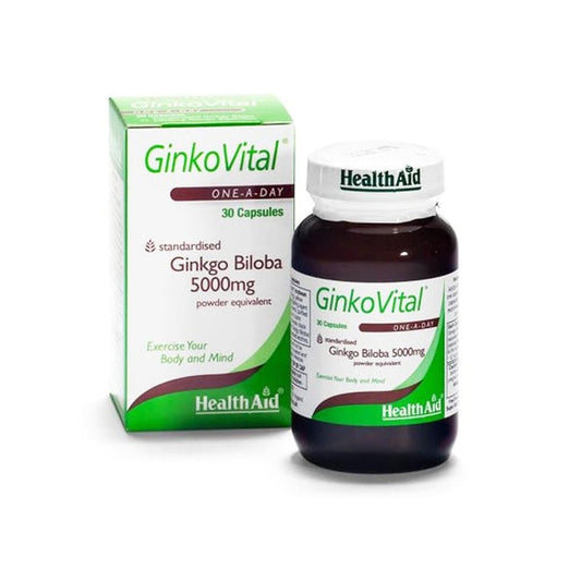 HealthAid GinkoVital 5000mg, 30 Capsules