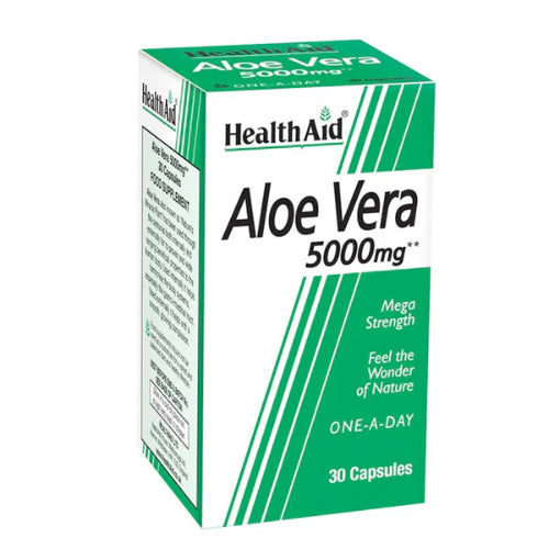 HealthAid Aloe Vera 5000mg, 30 Capsules