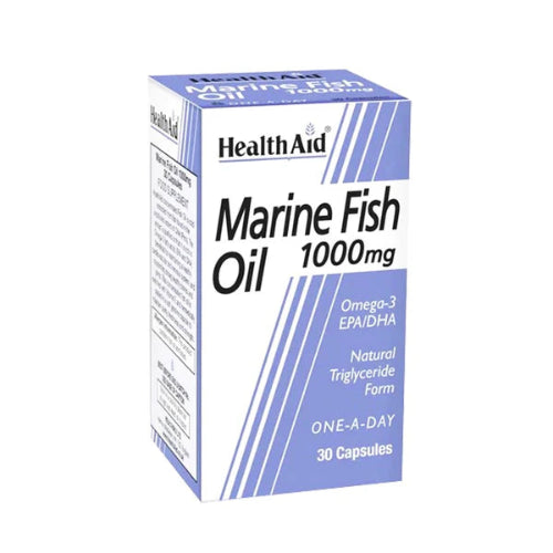 HealthAid Marine Fish Oil 1000 mg, 30 Capsules
