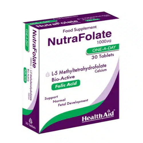 HealthAid Nutra-Folate 1000 mg, 30 Tablets