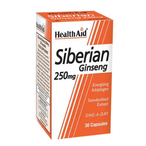 HealthAid Siberian Ginseng 250mg, 30 Capsules