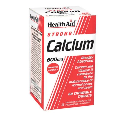 HealthAid Strong Calcium 600mg, 60 Chewables