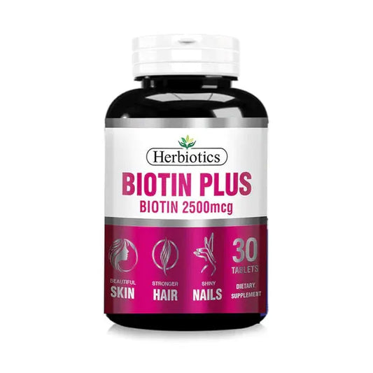 Herbiotics Biotin Plus 2500mcg,30 Tablets - Passion Pulse
