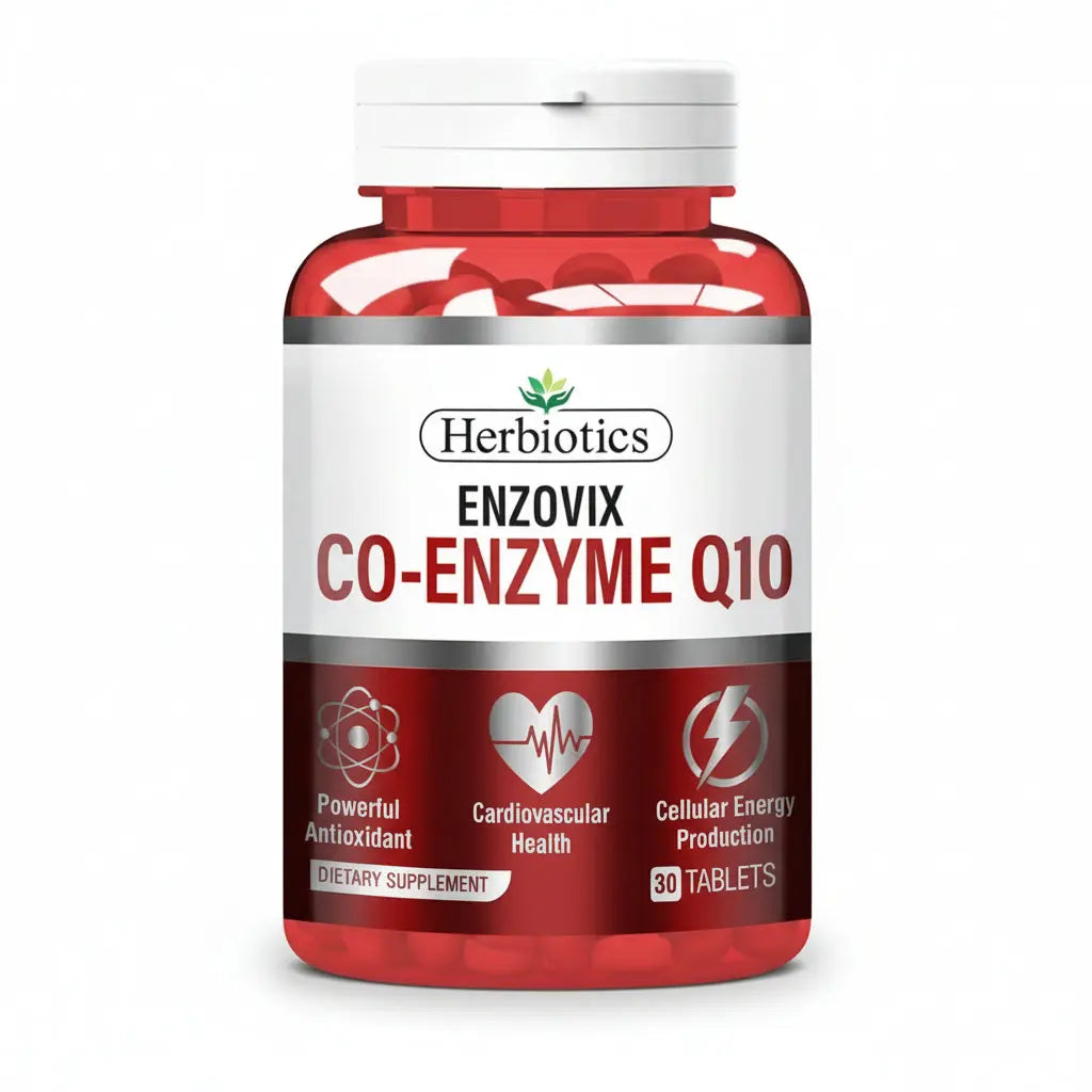 Herbiotics Enzovix (Co-Enzyme Q10) , 30 Tablets - Passion Pulse