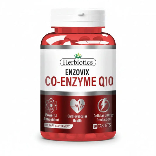 Herbiotics Enzovix (Co-Enzyme Q10) , 30 Tablets - Passion Pulse