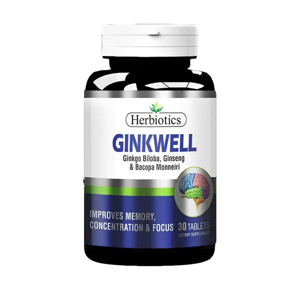 Herbiotics Ginkwell,30 Tablets - Passion Pulse