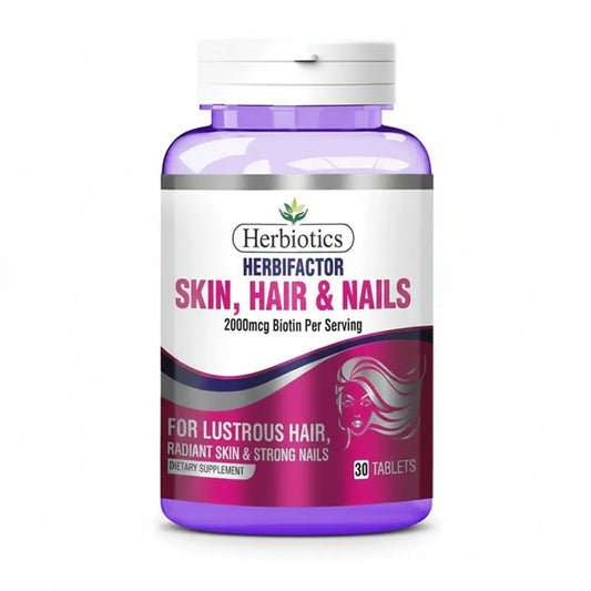 Herbiotics Herbifactor Hair, Skin & Nails,30 Tablets - Passion Pulse