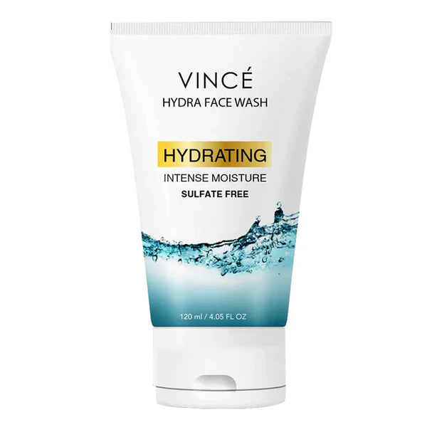 Vince Hydra Face Wash – Hydrating & Refreshing Cleanser for Soft, Smooth, and Radiant Skin 120 Ml Vince