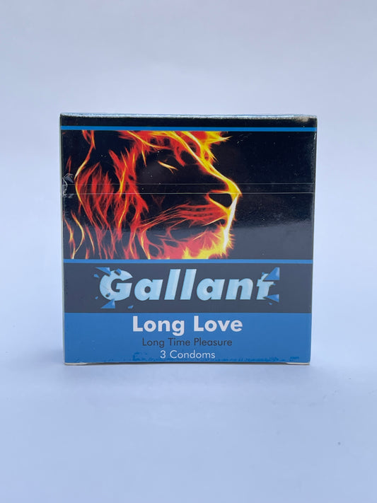 Gallant Long Love Delay Condoms - 3 Pcs