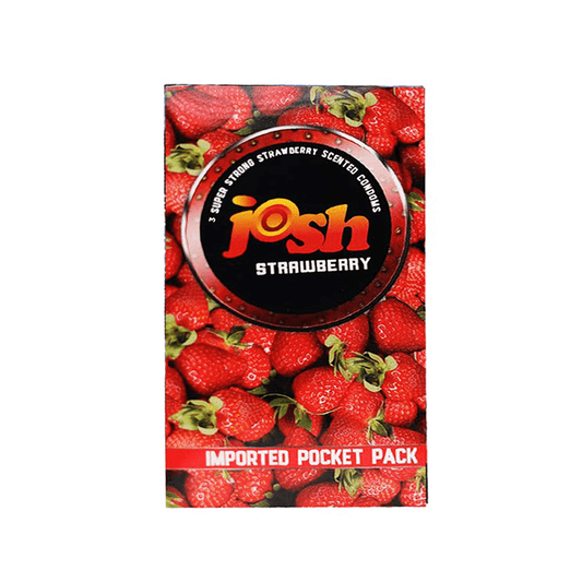 Josh Strawberry Condoms - 3 Pcs