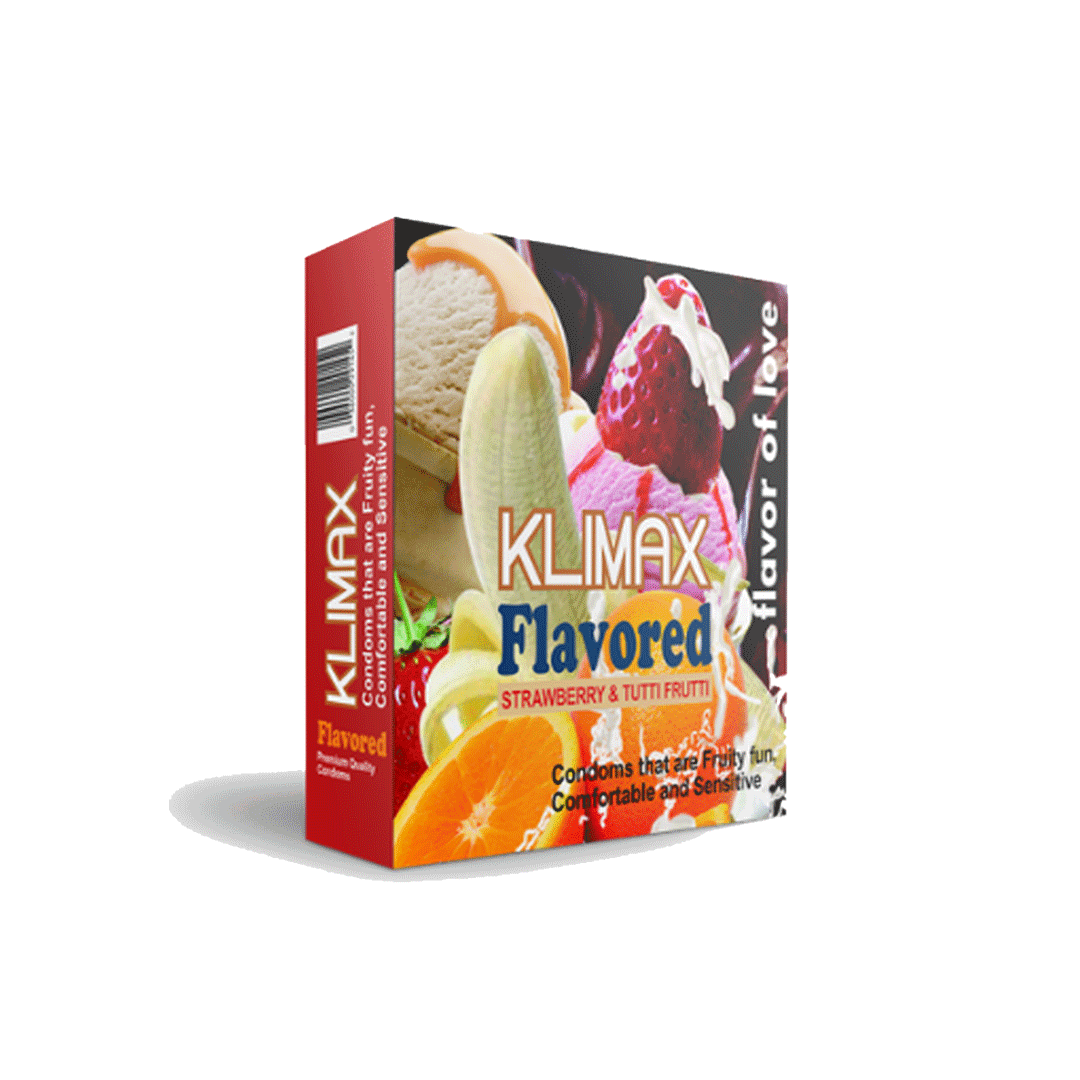 Klimax Flavored (Strawberry) Condoms - 2 Pcs