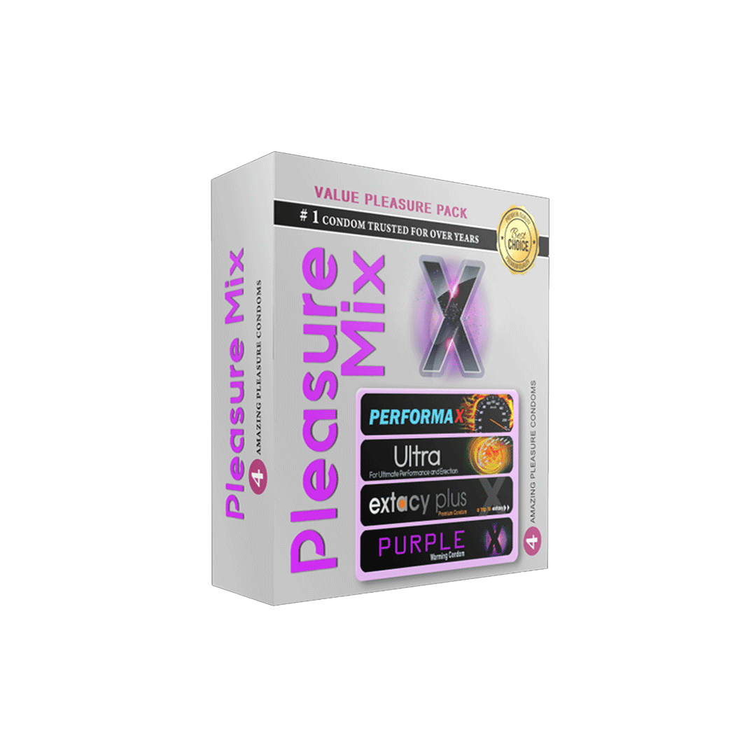 Klimax X Pleasure Mix Condoms - 4 Pcs