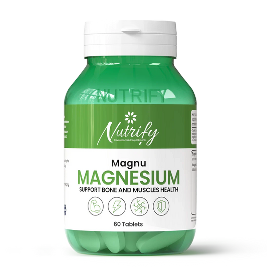 MAGNU | Support Bone & Muscle Health,60 Tablets Nutrify
