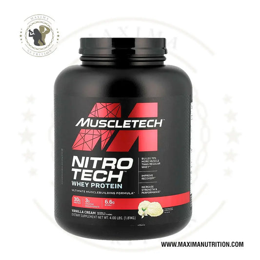 MuscleTech Nitro Tech Whey Protein, 4Lbs Muscle Tech