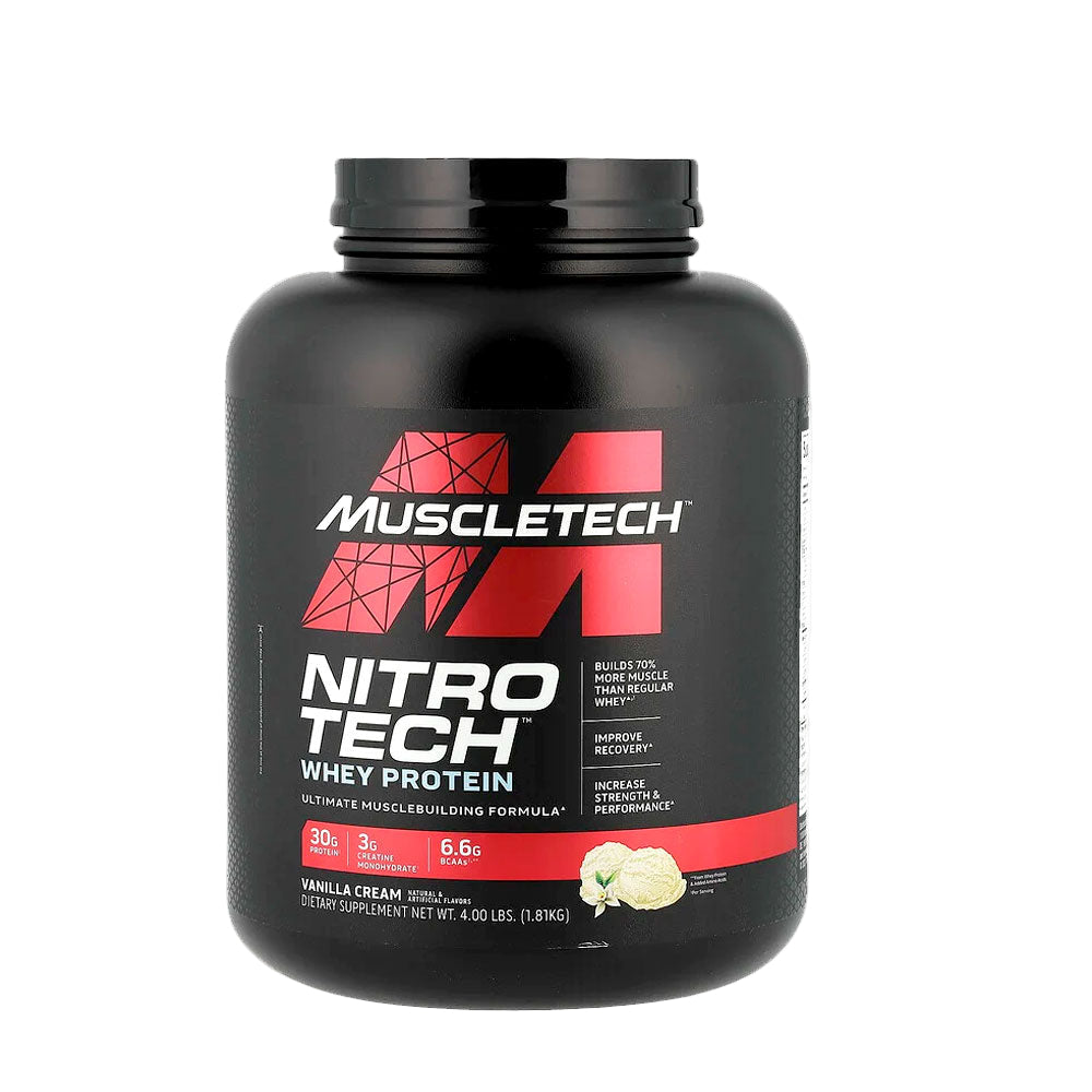 MuscleTech Nitro Tech Whey Protein 4LBs Maxima Nutrition