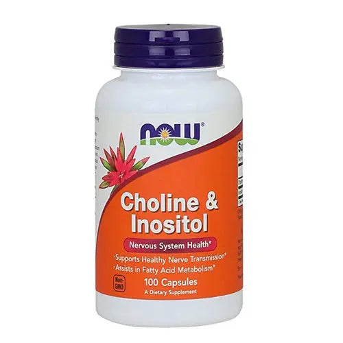 NOW Choline & Inositol, 100 Capsules NOW Foods