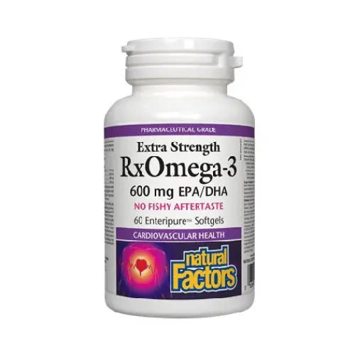 Natural Factors RxOmega-3 Fish Oil, 60 Softgels