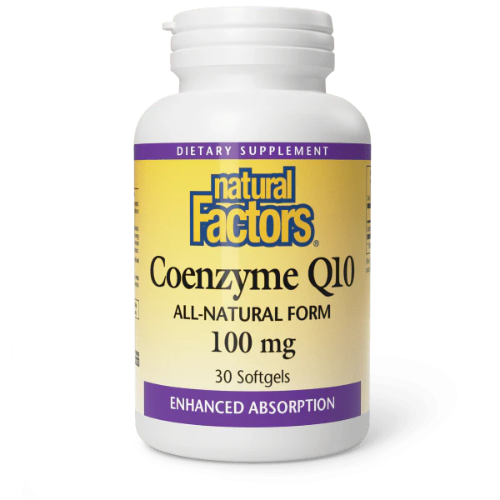 Natural Factors CoQ10 100mg, 30 Softgels