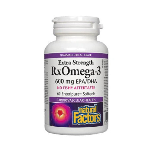 Natural Factors RxOmega-3 Fish Oil, 60 Softgels