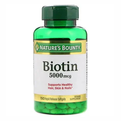 Nature's Bounty Biotin 5000 mcg, 150 Softgels - Passion Pulse