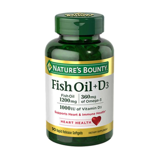 Nature's Bounty Fish Oil + D3 - - Passion Pulse