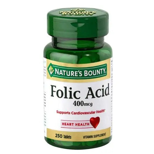 Nature's Bounty Folic Acid 400 mcg , 250 Tablets - Passion Pulse