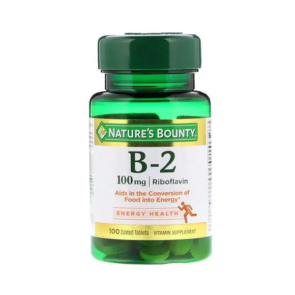 Nature's Bounty Vitamin B-2 100mg , 100 Coated Tablets - Passion Pulse