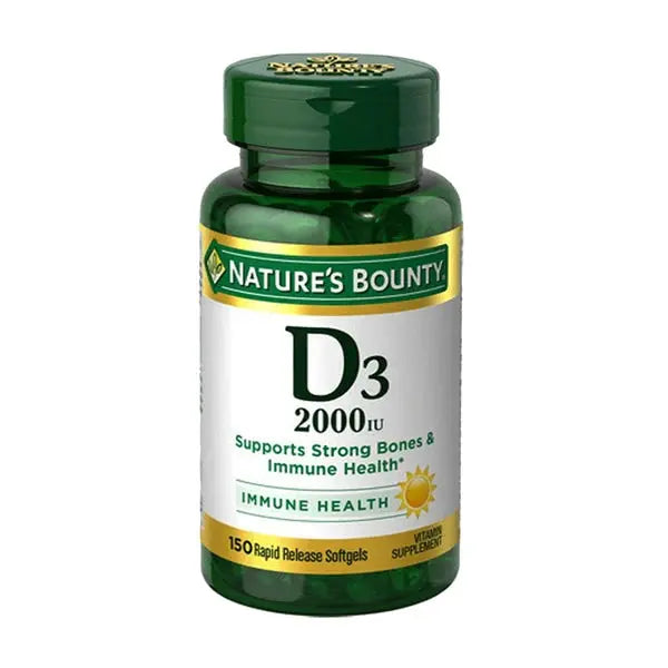 Nature's Bounty Vitamin D3 2000 IU , 150 Softgels - Passion Pulse
