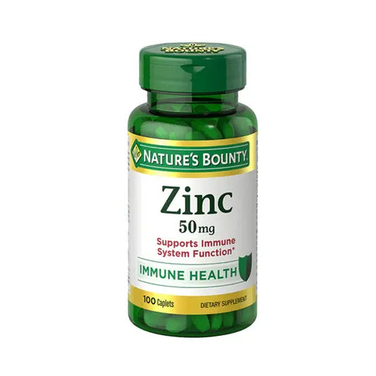 Nature's Bounty Zinc 50mg, 100 Caplets - Passion Pulse