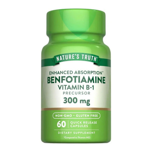 Nature's truth BENFOTIAMINE VITAMIN B-1  ENHANCED ABSORPTION 300 MG, 60 Capsules