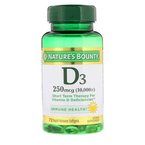 Nature's Bounty Vitamin D3 10000 IU - 72 Tablets