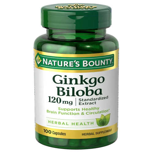 Nature's Bounty Ginkgo Biloba 120 mg, 100 Capsules Nature's Bounty