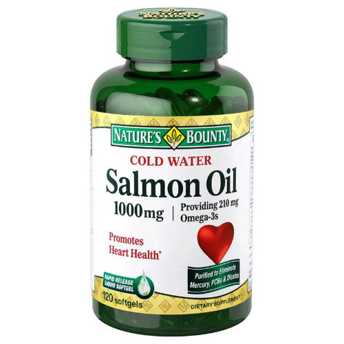 Nature's Bounty Salmon Oil 1000mg, 120 SoftGels