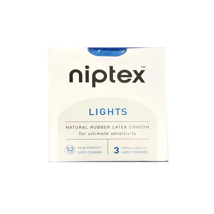 Niptex Lights Condoms,3 Delay Condoms One Touch Brand