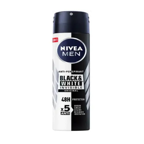Nivea Men Black & White Invisible Original Body Spray, 150ml
