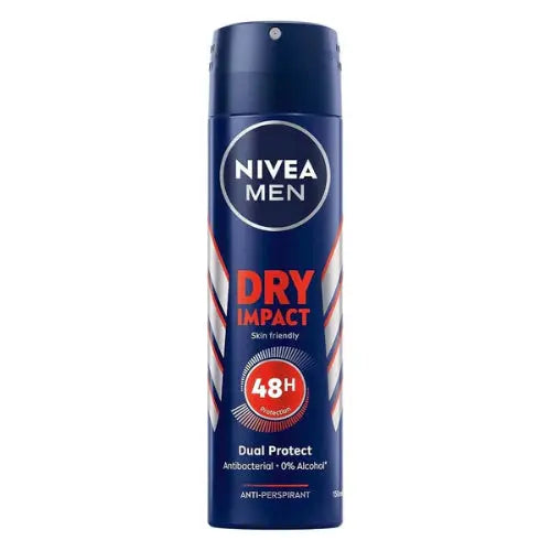 Nivea Men Dry Impact Quick Dry Body Spray, 150ml