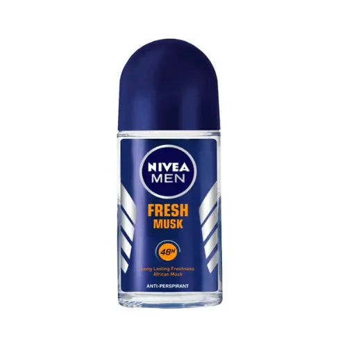 Nivea Men Fresh Musk Anti-Perspirant Deodorant Roll-on, 50ml
