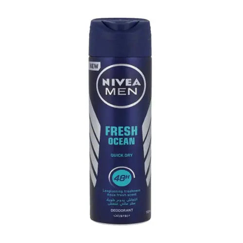 Nivea Men Fresh Ocean Quick Dry Body Spray, 150ml