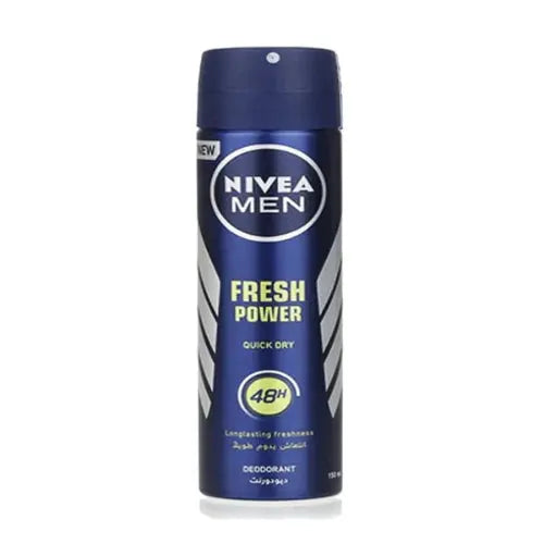 Nivea Men Fresh Power Quick Dry Body Spray Deodorant For Men, 150ml